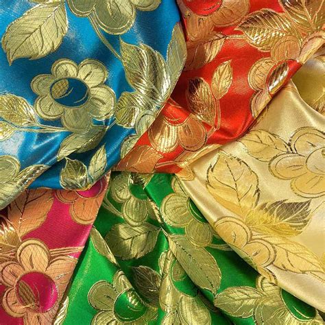 metallic fabrics and embroidery also known as ______ brocade|metallic brocade fabric.